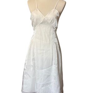 Luxurious Satin White Chemise